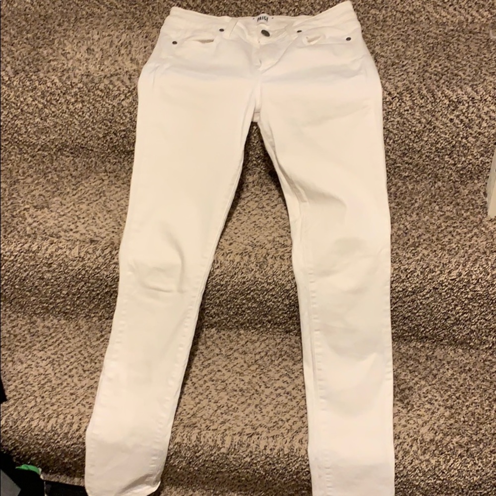 Paige skyline skinny white jean